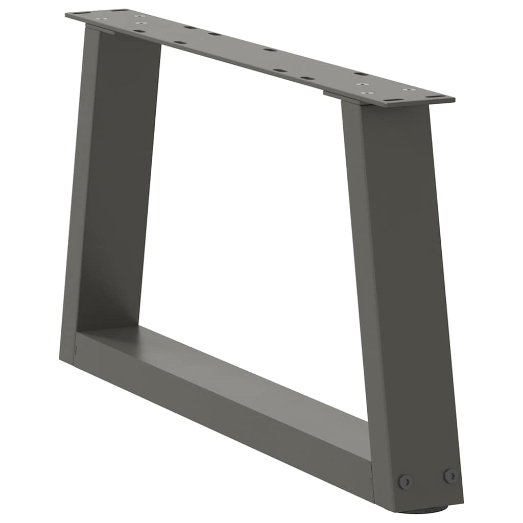 vidaXL Coffee Table Legs V-Shape 2 pcs Anthracite 70x(30-31.3) cm Steel