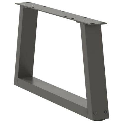 vidaXL Coffee Table Legs V-Shape 2 pcs Anthracite 70x(30-31.3) cm Steel