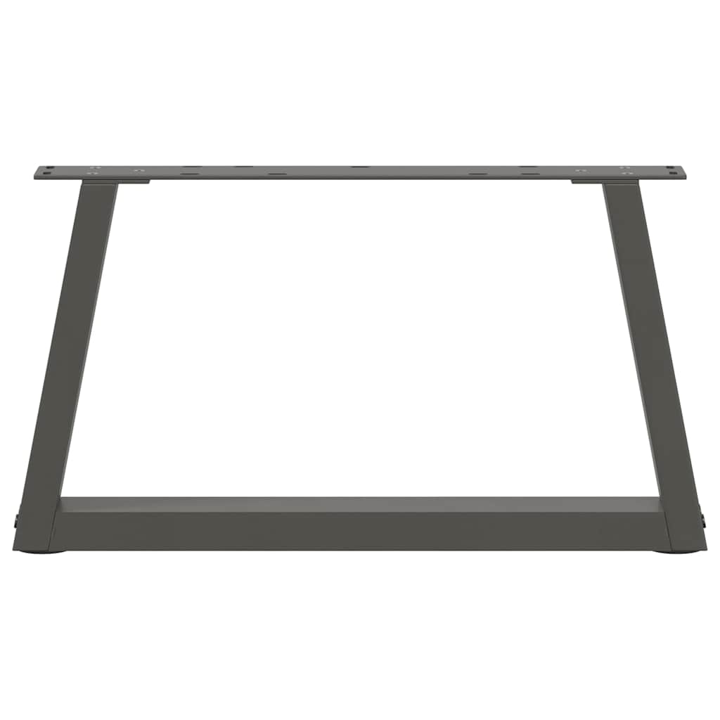 vidaXL Coffee Table Legs V-Shape 2 pcs Anthracite 70x(30-31.3) cm Steel