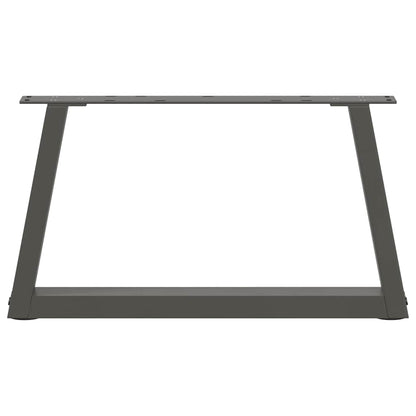 vidaXL Coffee Table Legs V-Shape 2 pcs Anthracite 70x(30-31.3) cm Steel