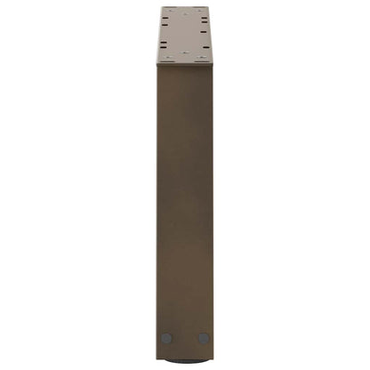 vidaXL Coffee Table Legs V-Shape 2 pcs Natural Steel 70x(30-31.3) cm Steel