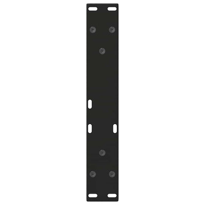 vidaXL Dining Table Leg | Set of 2 | Black | Powder-coated steel | Medium