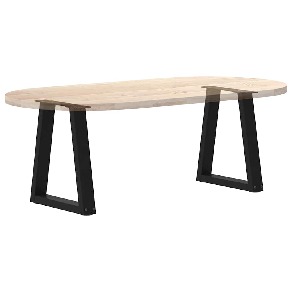 vidaXL Dining Table Leg | Set of 2 | Black | Powder-coated steel | Medium