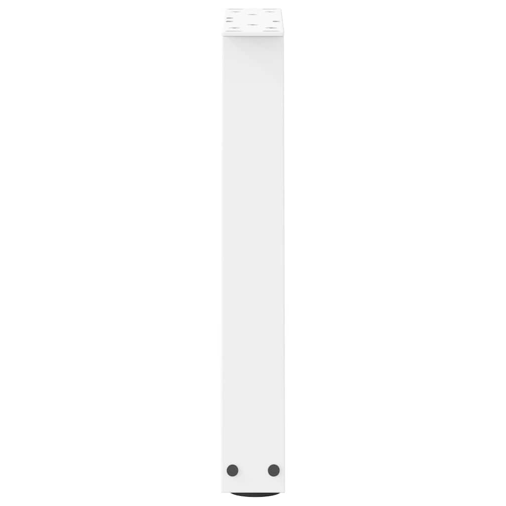 vidaXL Coffee Table Legs V-Shape 2 pcs White 28x(42-43.3) cm Steel