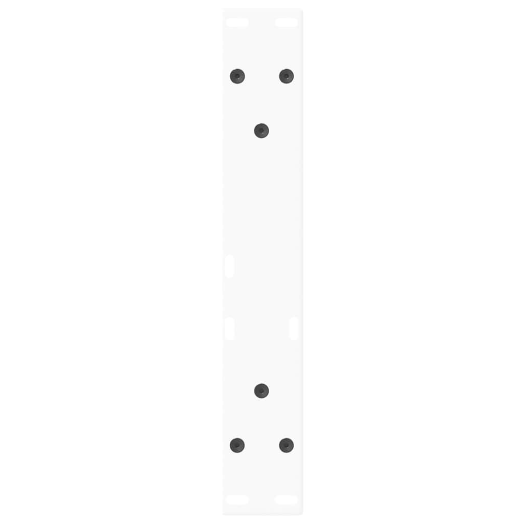vidaXL Coffee Table Legs V-Shape 2 pcs White 28x(42-43.3) cm Steel