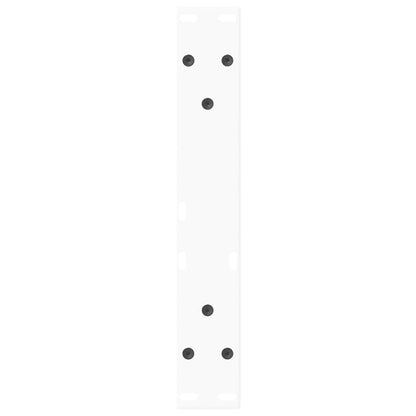 vidaXL Coffee Table Legs V-Shape 2 pcs White 28x(42-43.3) cm Steel