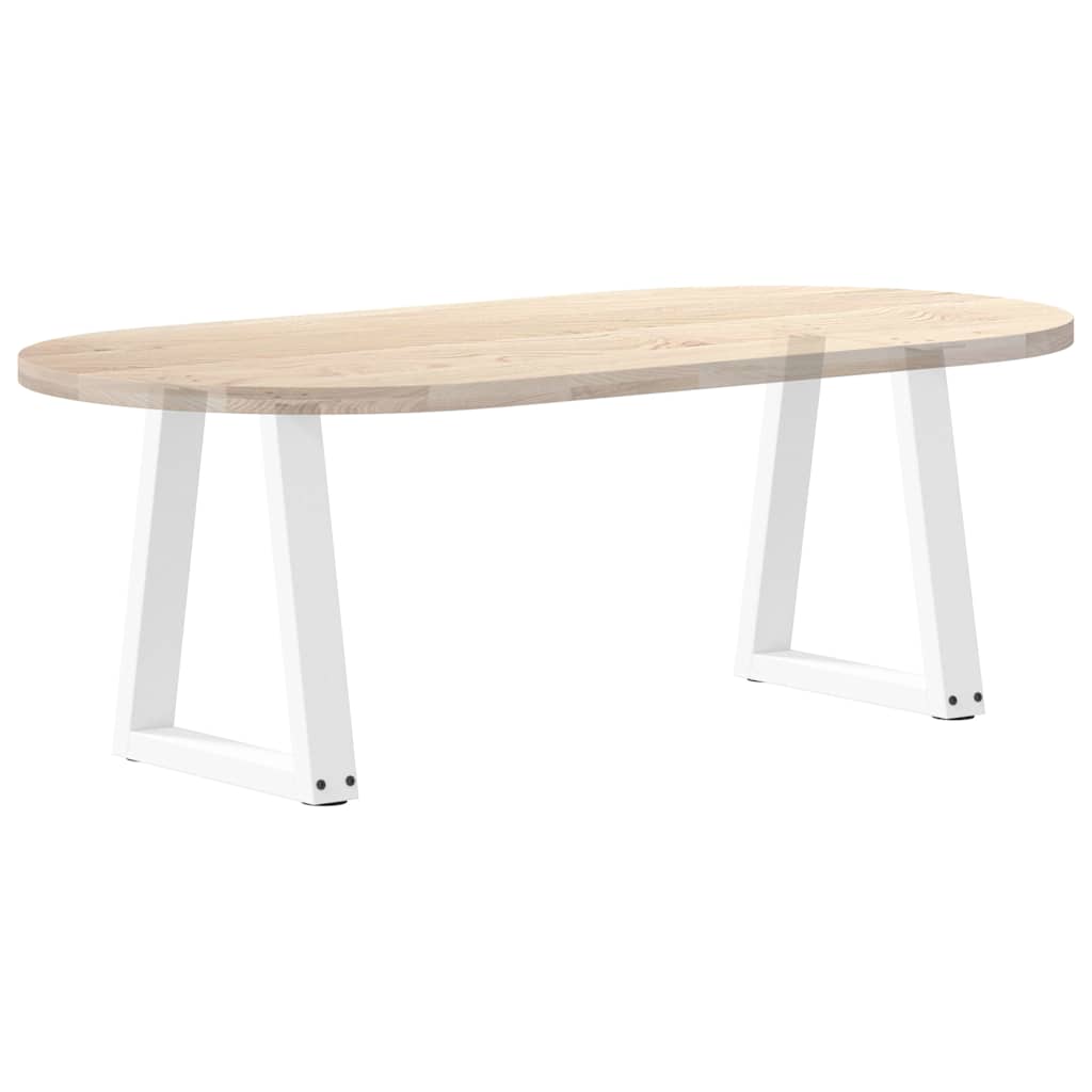 vidaXL Coffee Table Legs V-Shape 2 pcs White 28x(42-43.3) cm Steel