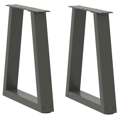 vidaXL Coffee Table Legs V-Shape 2 pcs Anthracite 28x(42-43,3) cm Steel