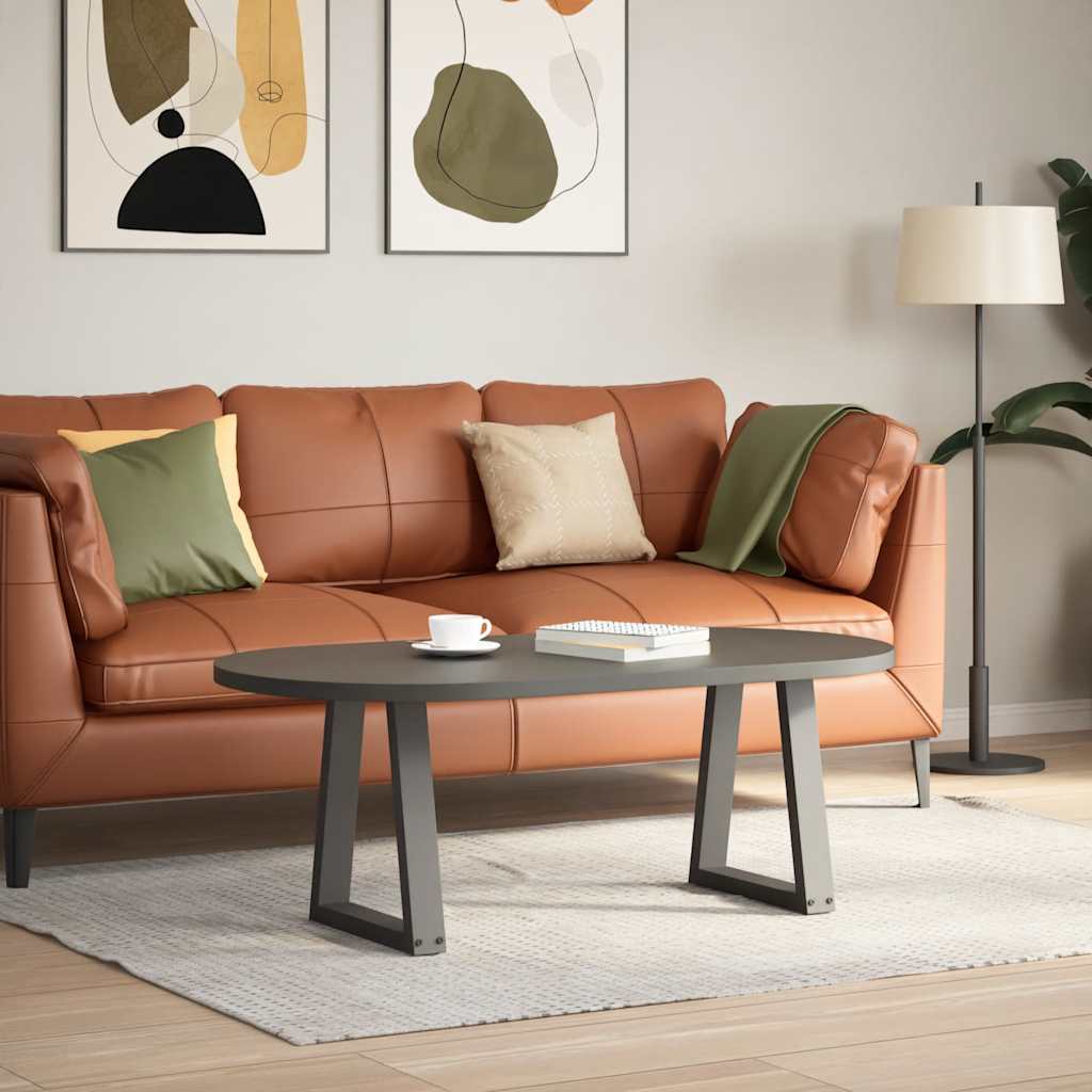 vidaXL Coffee Table Legs V-Shape 2 pcs Anthracite 28x(42-43.3) cm Steel