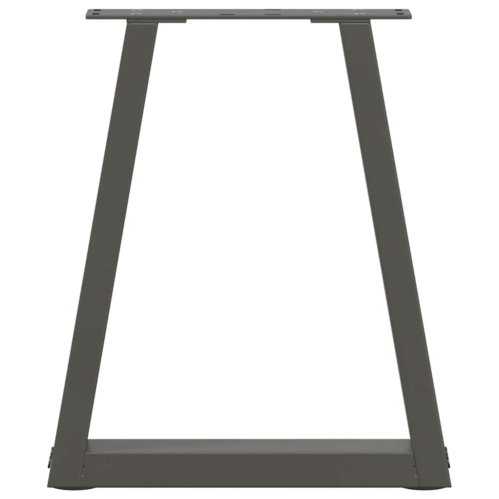 vidaXL Coffee Table Legs V-Shape 2 pcs Anthracite 28x(42-43.3) cm Steel