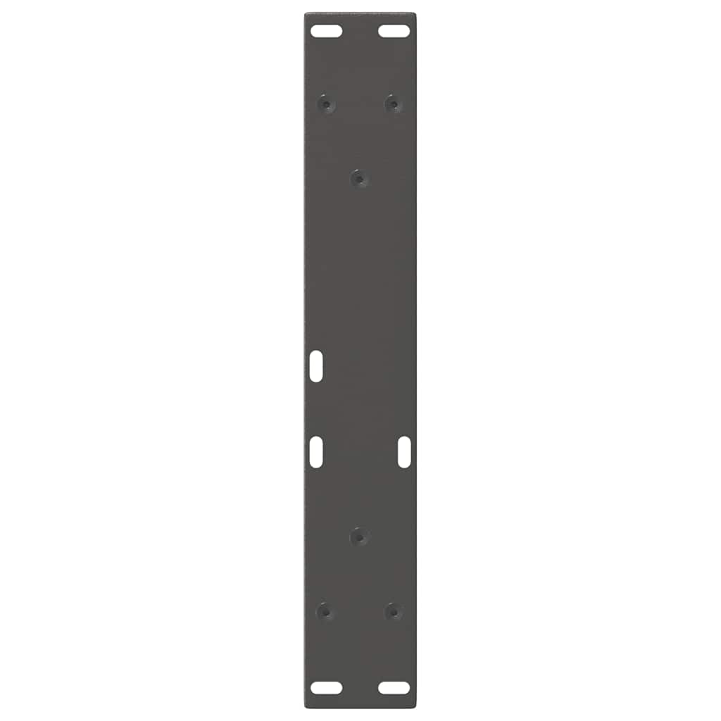 vidaXL Coffee Table Legs V-Shape 2 pcs Anthracite 28x(42-43.3) cm Steel