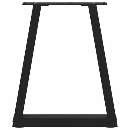 vidaXL Dining Table Leg | Set of 2 | Black | Powder-Coated Steel
