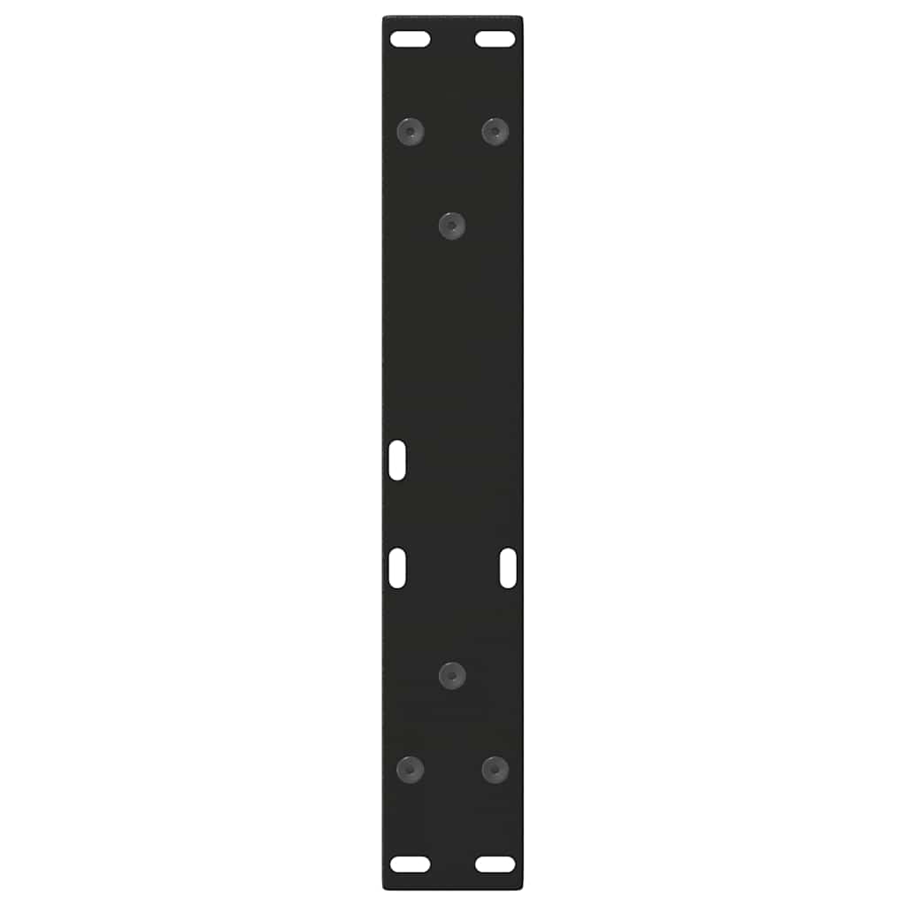 vidaXL Dining Table Leg | Set of 2 | Black | Powder-Coated Steel
