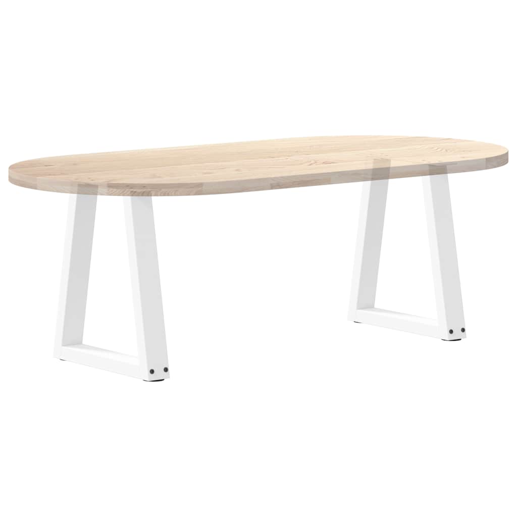 vidaXL Coffee Table Legs V-Shape 2 pcs White 38x(42-43.3) cm Steel