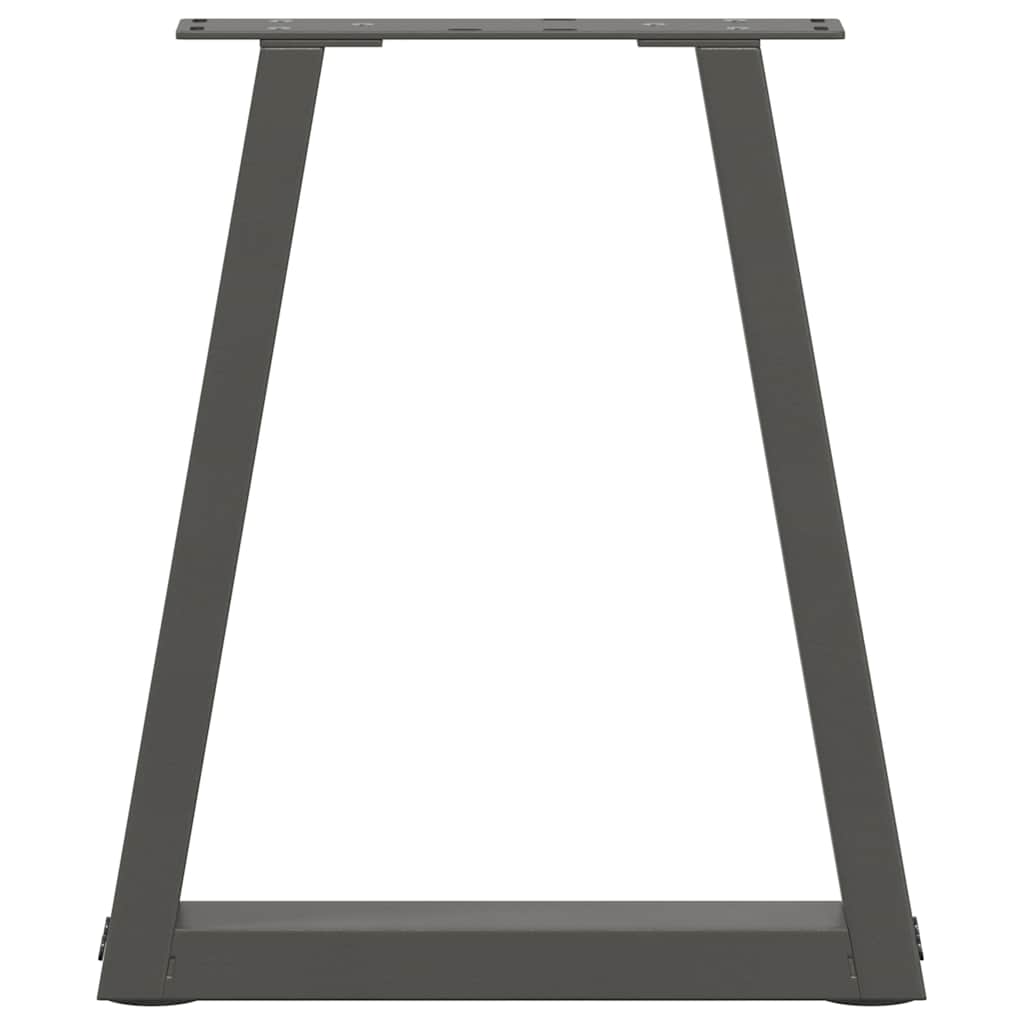 vidaXL Coffee Table Legs V-Shape 2 pcs Anthracite 38x(42-43.3) cm Steel