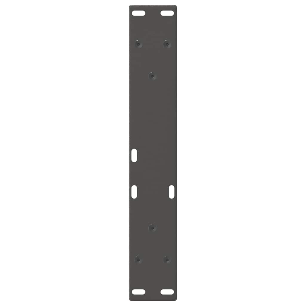 vidaXL Coffee Table Legs V-Shape 2 pcs Anthracite 38x(42-43.3) cm Steel