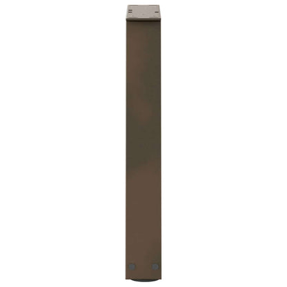 vidaXL Coffee Table Legs V-Shape 2 pcs Natural Steel 38x(42-43.3) cm Steel