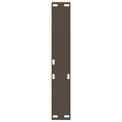 vidaXL Coffee Table Legs V-Shape 2 pcs Natural Steel 38x(42-43.3) cm Steel