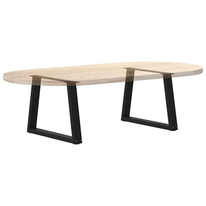 vidaXL Coffee Table Legs V-Shape 2 pcs Black 50x(42-43.3) cm Steel