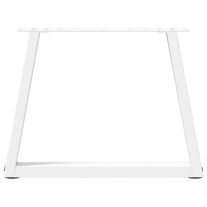 vidaXL Coffee Table Legs V-Shape 2 pcs White 50x(42-43.3) cm Steel