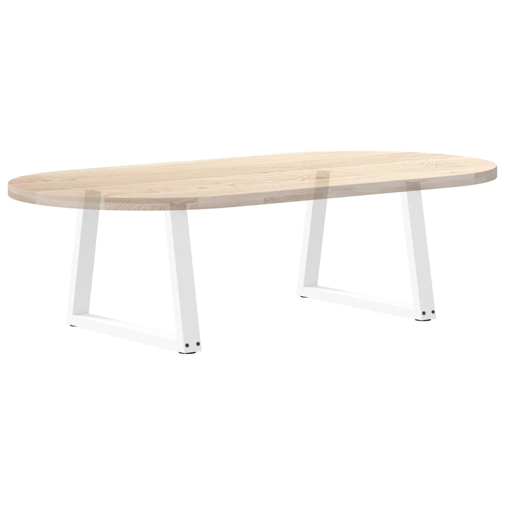 vidaXL Coffee Table Legs V-Shape 2 pcs White 50x(42-43.3) cm Steel