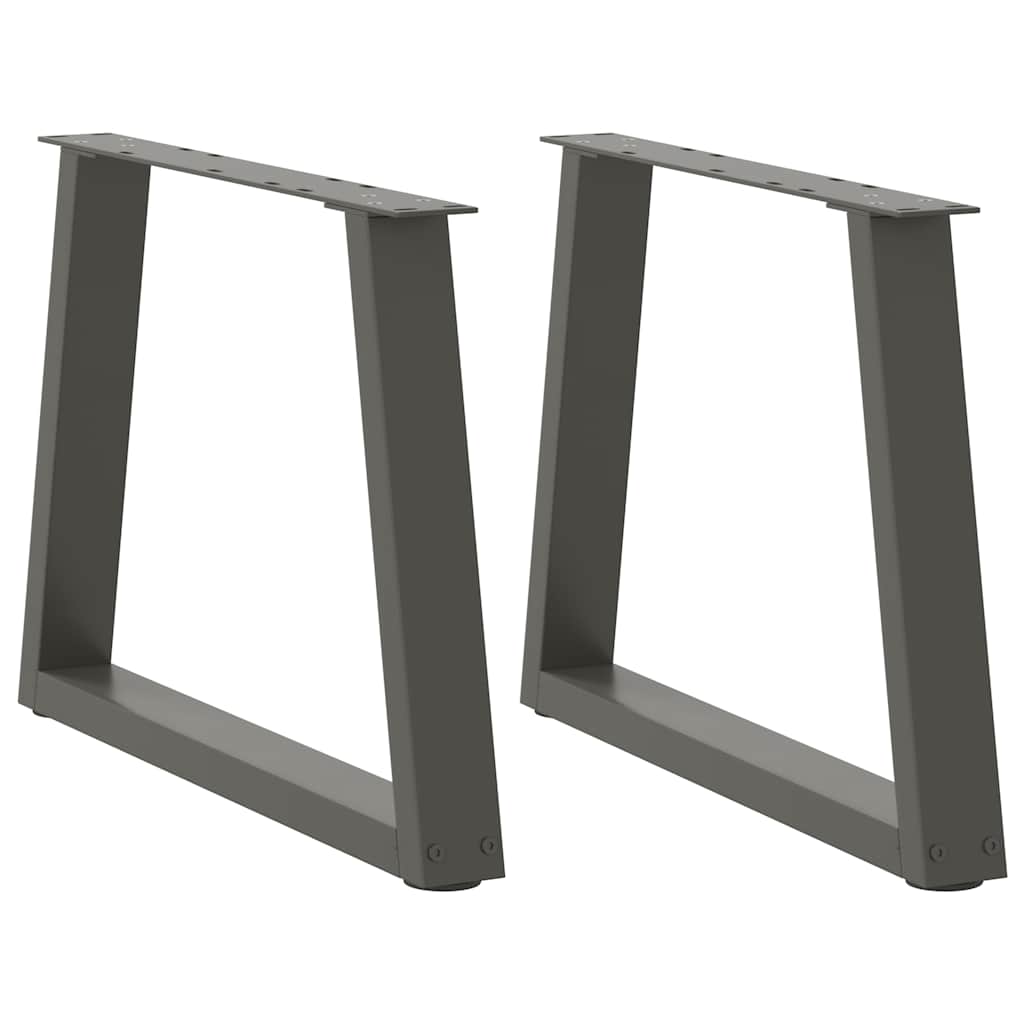 vidaXL Coffee Table Legs V-Shape 2 pcs Anthracite 50x(42-43.3) cm Steel