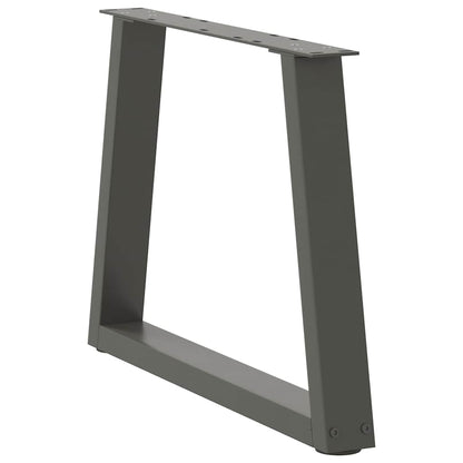vidaXL Coffee Table Legs V-Shape 2 pcs Anthracite 50x(42-43.3) cm Steel