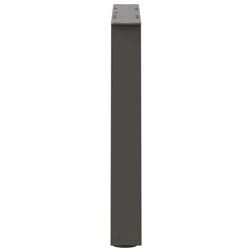 vidaXL Coffee Table Legs V-Shape 2 pcs Anthracite 50x(42-43.3) cm Steel