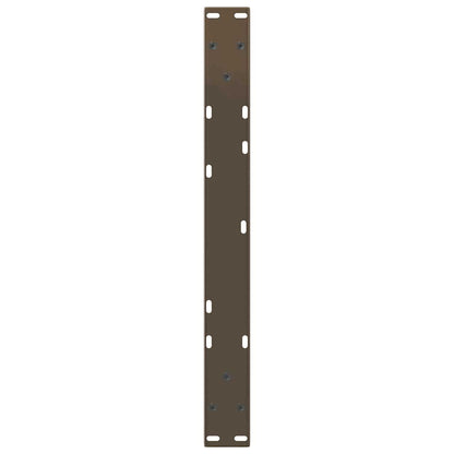 vidaXL Coffee Table Legs V-Shape 2 pcs Natural Steel 50x(42-43.3) cm Steel