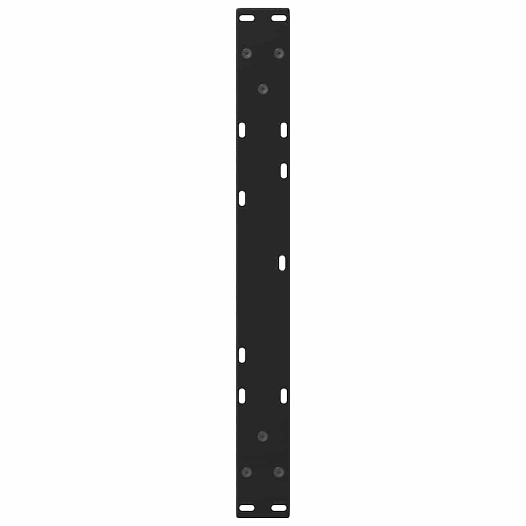 vidaXL Coffee Table Legs V-Shape 2 pcs Black 60x(42-43.3) cm Steel