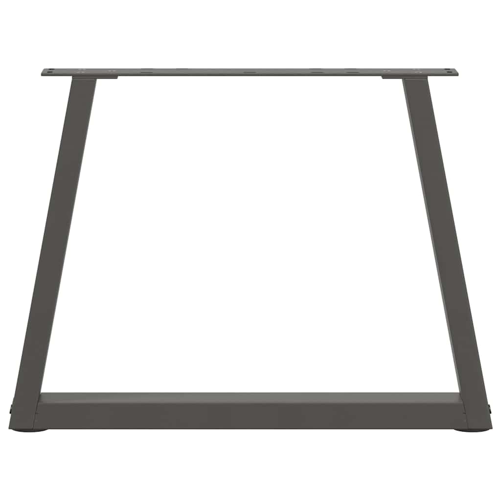 vidaXL Coffee Table Legs V-Shape 2 pcs Anthracite 60x(42-43.3) cm Steel