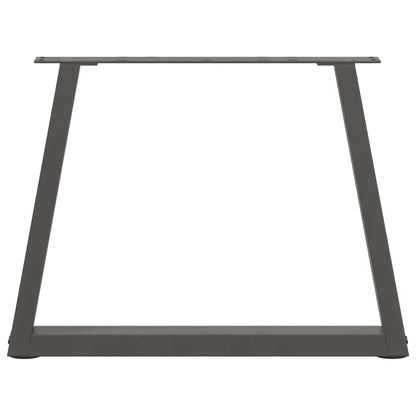 vidaXL Coffee Table Legs V-Shape 2 pcs Anthracite 60x(42-43.3) cm Steel
