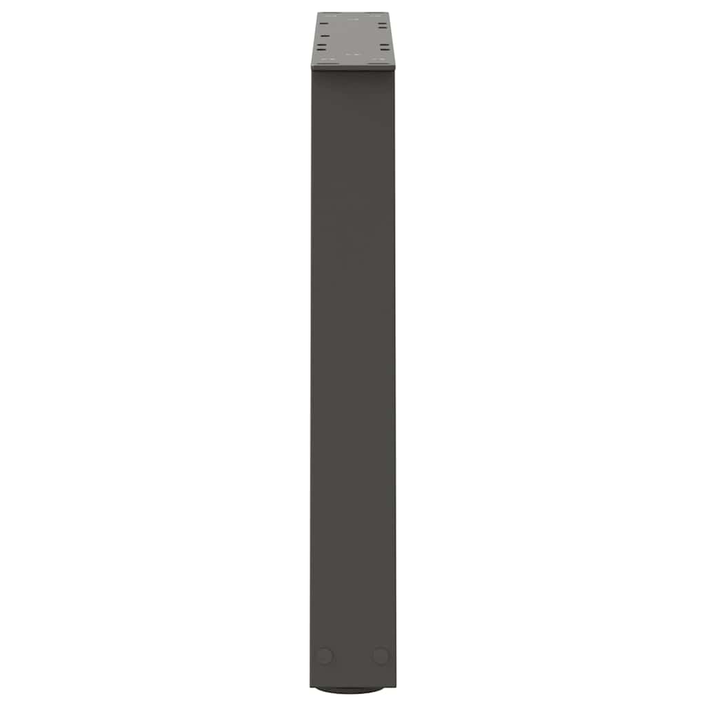 vidaXL Coffee Table Legs V-Shape 2 pcs Anthracite 60x(42-43.3) cm Steel
