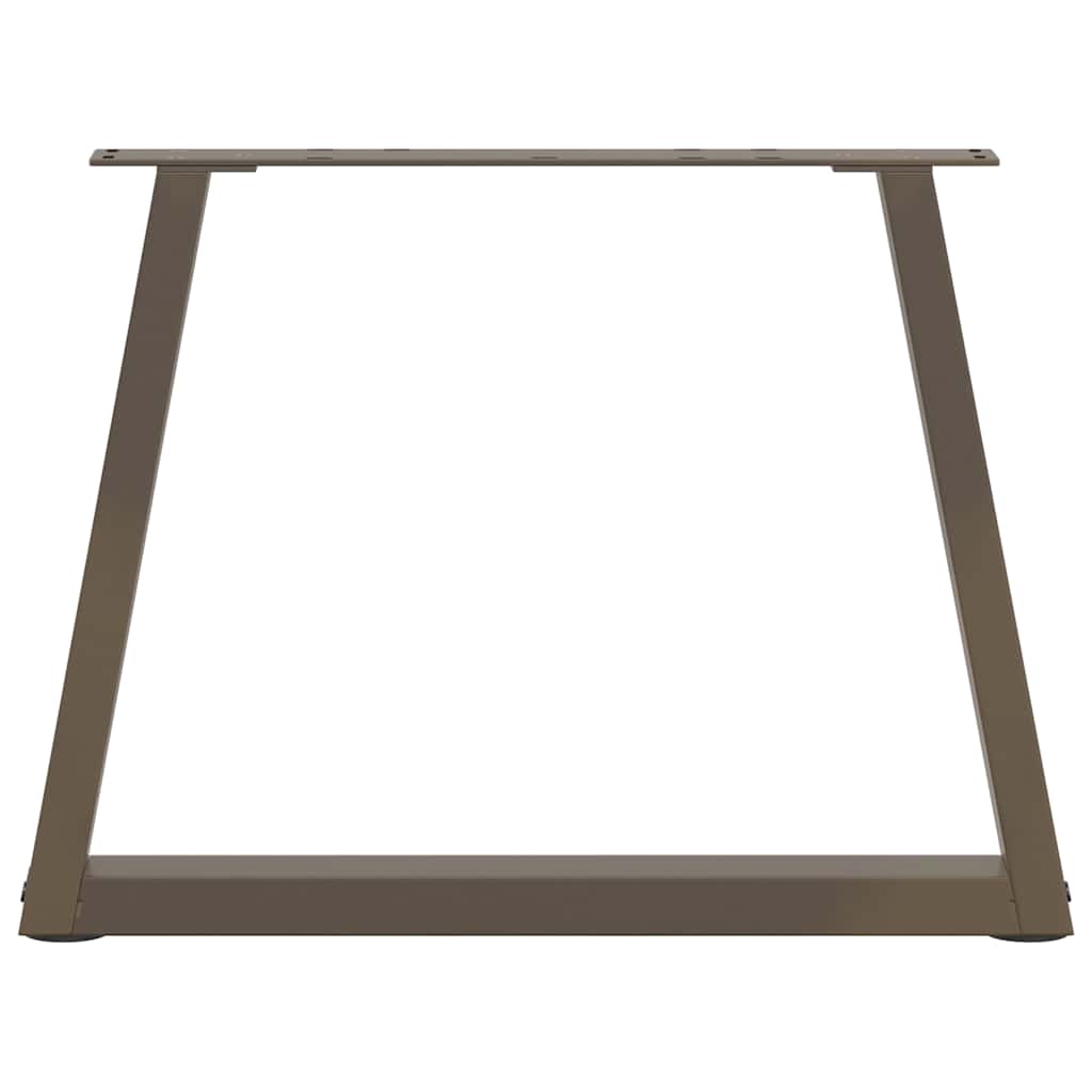 vidaXL Coffee Table Legs V-Shape 2 pcs Natural Steel 60x(42-43,3) cm Steel
