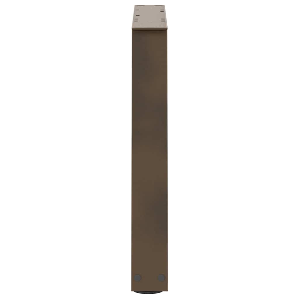 vidaXL Coffee Table Legs V-Shape 2 pcs Natural Steel 60x(42-43,3) cm Steel