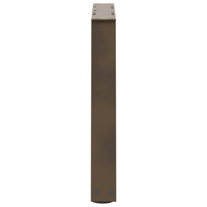 vidaXL Coffee Table Legs V-Shape 2 pcs Natural Steel 60x(42-43,3) cm Steel