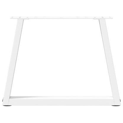 vidaXL Coffee Table Legs V-Shape 2 pcs White 70x(42-43.3) cm Steel