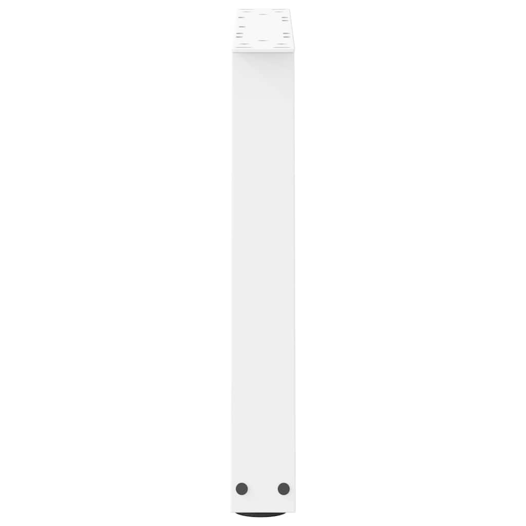 vidaXL Coffee Table Legs V-Shape 2 pcs White 70x(42-43.3) cm Steel