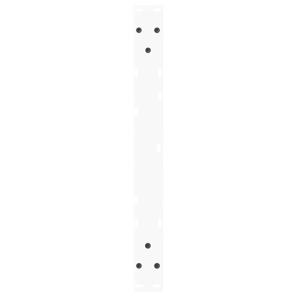 vidaXL Coffee Table Legs V-Shape 2 pcs White 70x(42-43.3) cm Steel