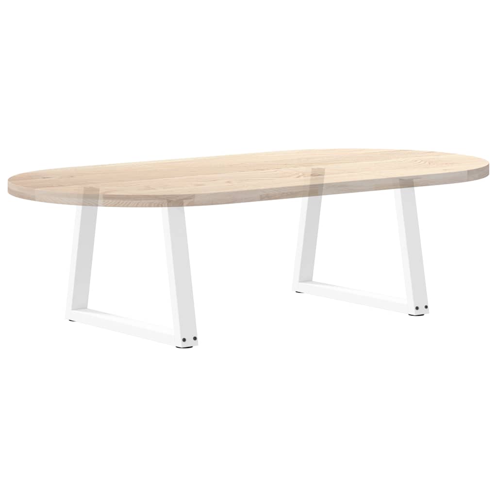 vidaXL Coffee Table Legs V-Shape 2 pcs White 70x(42-43.3) cm Steel