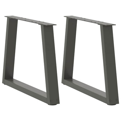 vidaXL Coffee Table Legs V-Shape 2 pcs Anthracite 70x(42-43.3) cm Steel