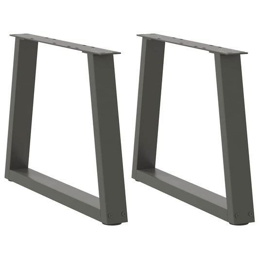 vidaXL Coffee Table Legs V-Shape 2 pcs Anthracite 70x(42-43.3) cm Steel