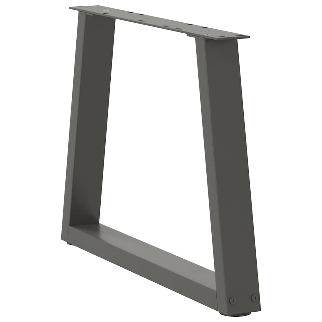 vidaXL Coffee Table Legs V-Shape 2 pcs Anthracite 70x(42-43,3) cm Steel