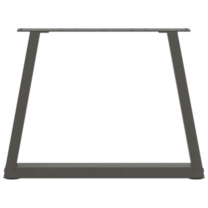 vidaXL Coffee Table Legs V-Shape 2 pcs Anthracite 70x(42-43.3) cm Steel