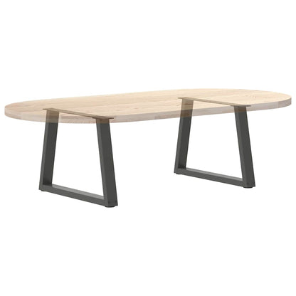 vidaXL Coffee Table Legs V-Shape 2 pcs Anthracite 70x(42-43.3) cm Steel
