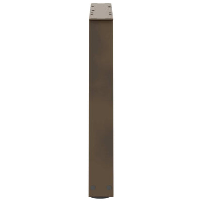 vidaXL Coffee Table Legs V-Shape 2 pcs Natural Steel 70x(42-43.3) cm Steel