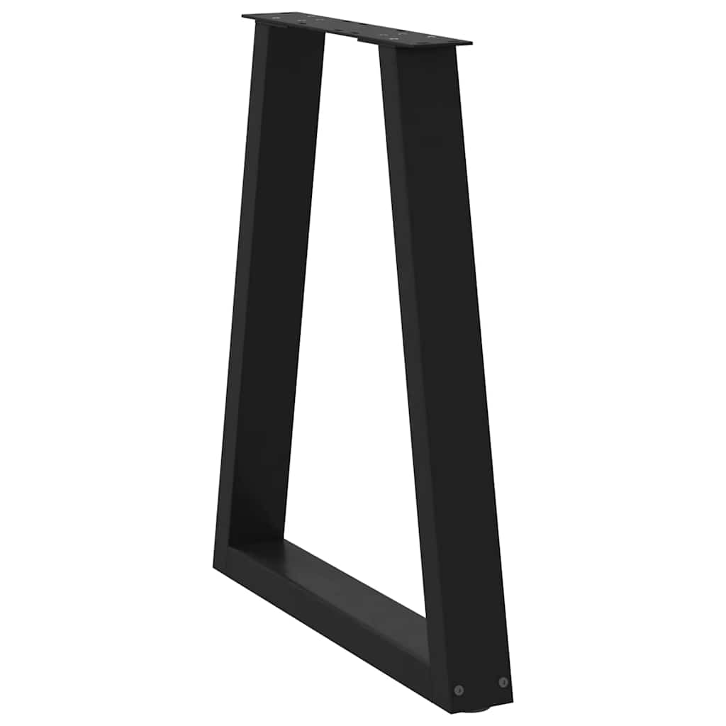vidaXL Coffee Table Leg | Set of 2 | Black | Steel | 50 x 72 cm