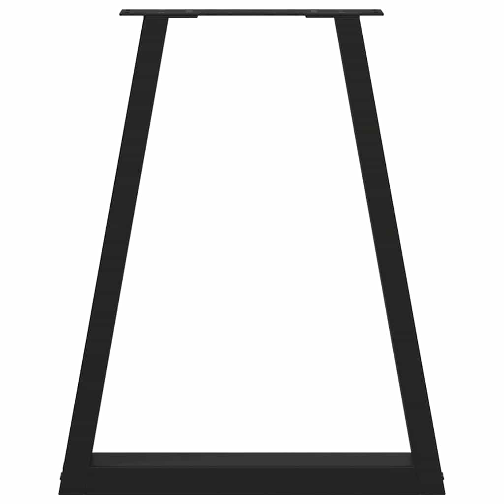 vidaXL Coffee Table Leg | Set of 2 | Black | Steel | 50 x 72 cm