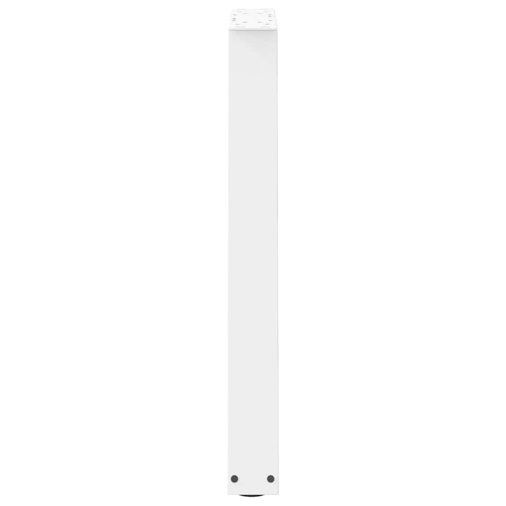 vidaXL Dining Table Legs V-Shape 2 pcs White 50x(72-73.3) cm Steel