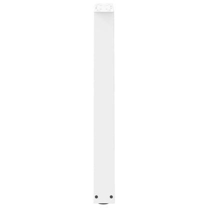 vidaXL Dining Table Legs V-Shape 2 pcs White 50x(72-73.3) cm Steel